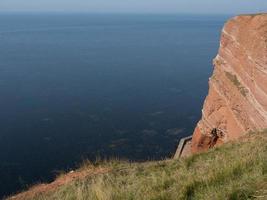 ilha de helgoland no mar do norte foto