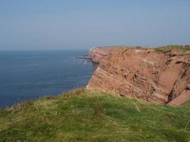 ilha de helgoland no mar do norte foto