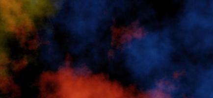 fumaça colorida, nuvem com fundo estrela. foto