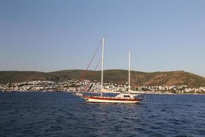 veleiros na cidade de bodrum foto