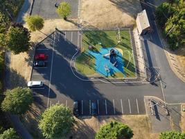 vista aérea do parque infantil em leagrave luton inglaterra reino unido foto