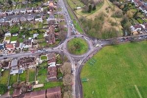 uma vista aérea do playground na cidade de luton da inglaterra, reino unido foto