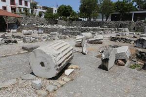 mausoléu em halicarnasso na cidade de bodrum foto