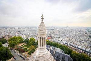 paris vista da basílica de sacre coeur foto