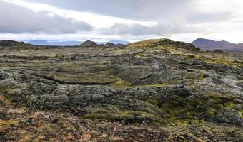 campo de lava leirhnjukur na islândia foto