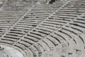 teatro de halicarnasso em bodrum, turquia foto