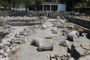 mausoléu em halicarnasso na cidade de bodrum foto