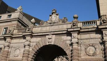 casa do parlamento em gamla stan, estocolmo, suécia foto