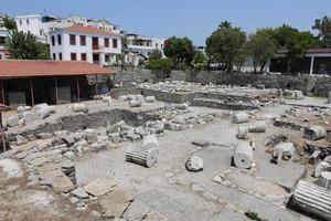 mausoléu em halicarnasso na cidade de bodrum foto