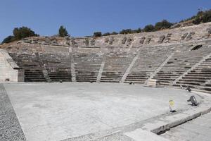 teatro de halicarnasso em bodrum, turquia foto