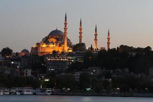 mesquita suleymaniye na cidade de istambul foto