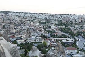 cidade de goreme na capadócia foto