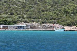ilha de karaada no mar egeu, bodrum, turquia foto