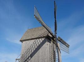 moinho de vento velho em westphalia foto