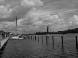 no rio schlei em schleswig holstein foto