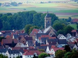 nas montanhas baixas de hessen foto