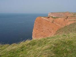 ilha de helgoland no mar do norte foto