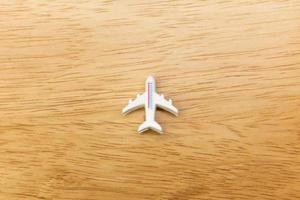 avião mini brinquedo close-up imagem para conteúdo de viagens. foto