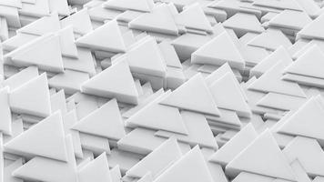textura de padrão de triângulo abstrato de fundo 3d branco foto
