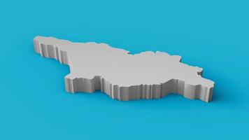 georgia mapa 3d geografia cartografia e topologia mar superfície azul ilustração 3d foto