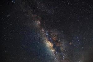 galáxia da via láctea com estrelas e poeira espacial no universo foto