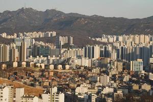 paisagem de apartamento em seul, coreia foto