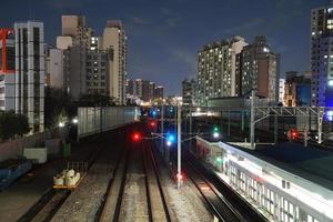 visão noturna em torno de guro-gu, seul foto