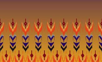 abstrato ikat arte padrão de fundo padrão de tecido indígena impressão étnica papel de parede gradiente laranja foto