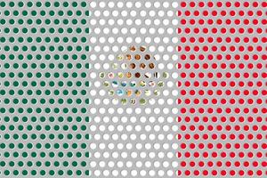 bandeira do méxico em metal foto