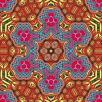 mandala colorida padrão de flores boho simétrico 916 foto