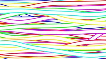 bela abstrata sem costura colorida linha de fundo fibra. padrão de onda de linha colorida. papel de parede colorido. design de plano de fundo de apresentação. foto