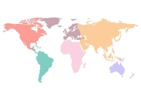 mapa mundo países separados foto