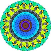 fundo de mandala com ótimas cores foto