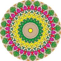 mandala de flores. elementos decorativos vintage. padrão oriental, . ilustração. página do livro para colorir foto