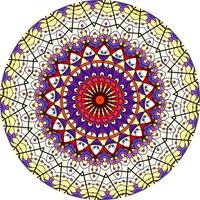 padrão de flores étnicas estilo mandala brilhante. padrões de terapia anti-stress. foto