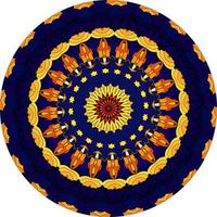 fundo de mandala com padrões de terapia anti-stress de grandes cores. foto