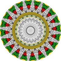 abstrato com um padrão de mandala colorida. padrões de terapia anti-stress foto