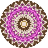 fundo de mandala com ótimas cores. tecer elementos de design foto