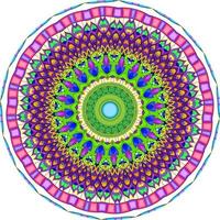 fundo de mandala multicolorido. padrões de terapia anti-stress foto