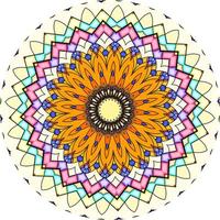 mandalas coloridas para livro de colorir. ornamentos redondos decorativos. forma de flor incomum. vetor oriental, padrões de terapia anti-stress. tecer elementos de design. foto