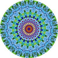 fundo de mandala multicolorido. foto