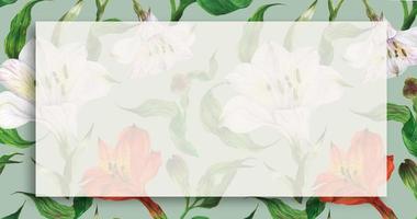 banner de paisagem floral com alstroemeria foto