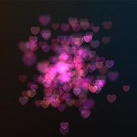 o fundo rosa bokeh retrata amor e romance, ideal para cartões de dia dos namorados, 14 de fevereiro. foto