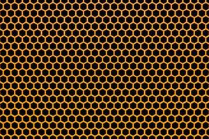 Ilustração 3D de um favo de mel monocromático amarelo do favo de mel para o mel. padrão de formas hexagonais geométricas simples, fundo de mosaico. conceito de favo de mel de abelha, colmeia foto