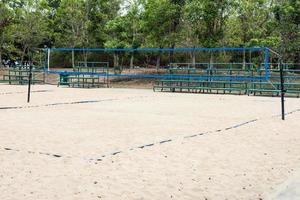 campo de vôlei de praia foto
