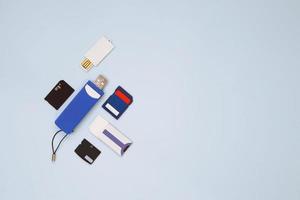 cartão de memória, cartões sd e micro sd com elementos foto