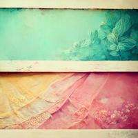 banner de fundo vintage com flores foto