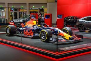 frankfurt, alemanha - setembro de 2019 aston martin formula one 1 carro de corrida, iaa international motor show auto exhibtion foto