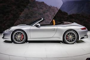 frankfurt - setembro de 2015 porsche 911 991 carrera s cabrio presente foto