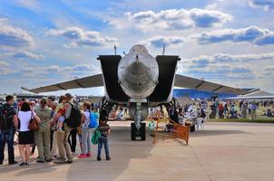 Moscou, Rússia - agosto de 2015 interceptor supersônico mig-25 foxbat foto